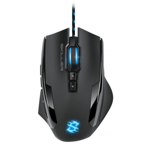 [4044951018963] Mouse Gaming Alámbrico Óptico Sharkoon SKILLER SGM1 10800DPI 12 Botones RGB Negro