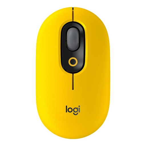 [910-006543] Mouse Inalámbrico Óptico Logitech Pop 4000DPI 4 Botones Blast Negro-Amarillo