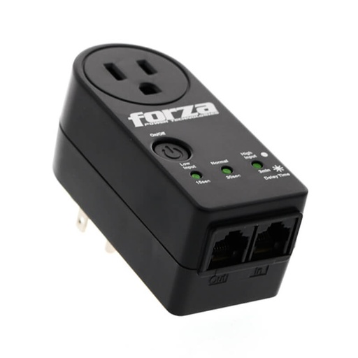 [FVP-1201N] Regulador de voltaje Forza RJ45 1 salida - 110V  FVP-1201N