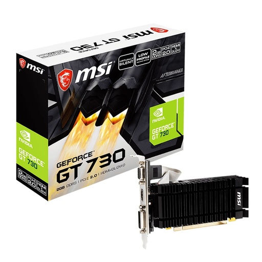 [N730K-2GD3H/LPV1] Tarjeta de Video 2GB DDR3 MSI GeForce GT 730 VGA HDMI PCIe 2.0
