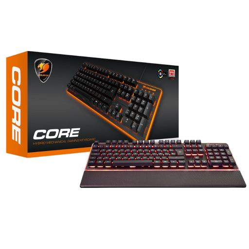 [37CORXNMB.0009] Teclado Gaming Mecánico Alámbrico Cougar Core Híbrido RGB Negro
