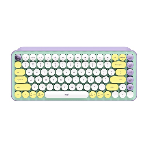 [920-010714] Teclado Mecánico Inalámbrico Logitech POP Daydream Menta-Lila Español