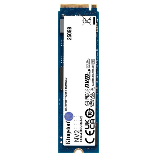 [SNV2S/250G] Unidad SSD M.2 2280 250GB Kingston NV2 PCIe NVMe 3000Mbps