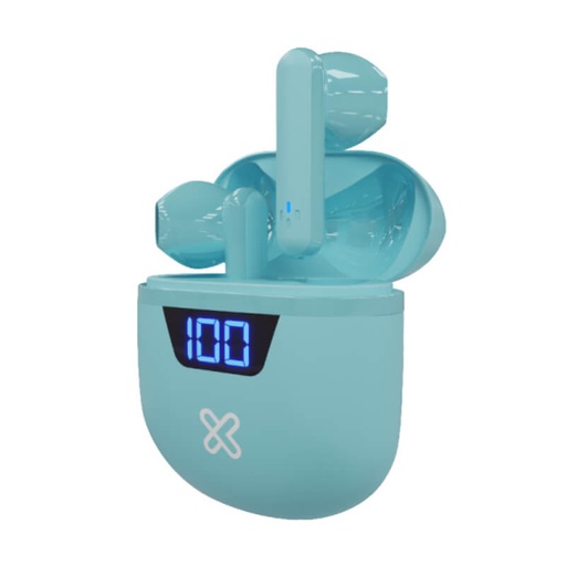 [KTE-006AQ] Audífonos Klip Xtreme Bluetooth In-ear Touchbuds con Micrófono Acuamarina
