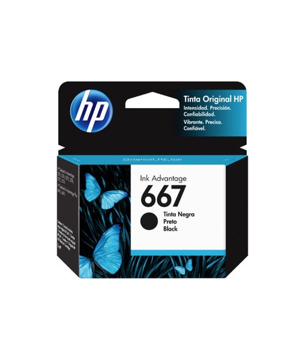 [3YM79AL] Cartucho de Tinta HP 667 Negro