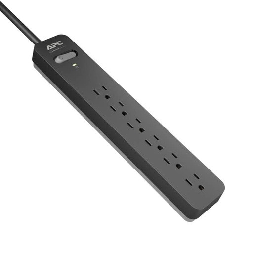 [PE63] Regleta APC de 6 tomas 120V Negro