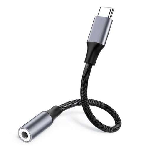 [810098150323] Adaptador USB-C  a 3.5mm AON AO-AD-1002 Negro