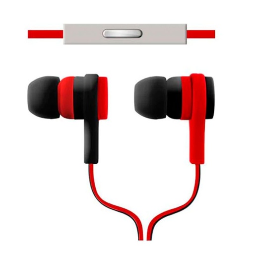 [ARG-HS-0595R] Audifonos Argom 3.5mm In-ear Ultimate Sound Effects con Micrófono Rojo