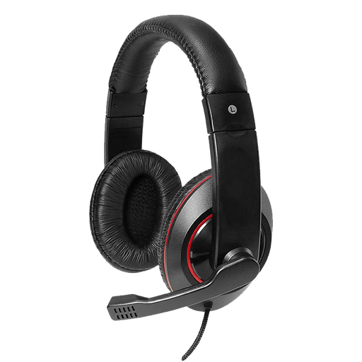 [ARG-HS-0064] Audifonos Argom 3.5mm tipo Headset Aereo 64 con Micrófono Negro