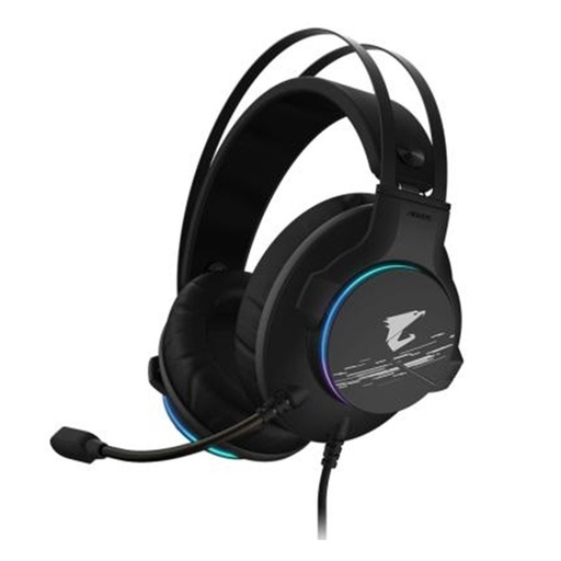 [GP-AORUS H1] Audífonos Gaming Tipo Headset Gigabyte AORUS H1 RGB USB con Micrófono Negro
