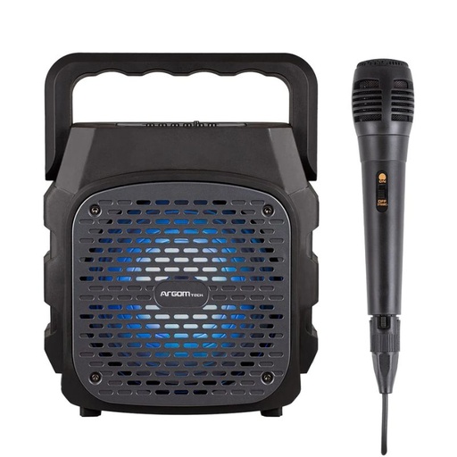 [ARG-SP-3042BK] Bocina Argom Rumba Box K6 TWS Bluetooth con Micrófono 15W Negro