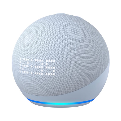 [840080557885] Bocina Inteligente Amazon Echo Dot con Reloj (5th Gen, 2022) Azul con Alexa