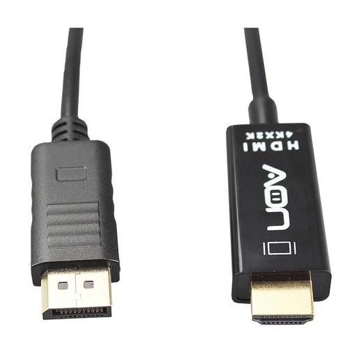 [810098150200] Cable Displayport a HDMI AON AO-CB-3101 4K 1.8 Metros