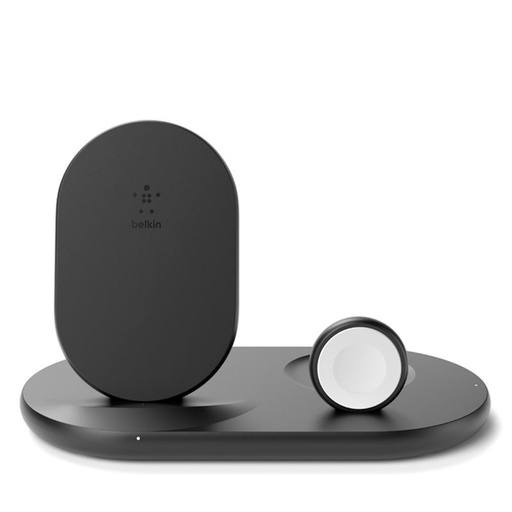 [WIZ001TTBK] Cargador Inalámbrico Belkin 3 en 1 para dispositivos Apple 7,5 W Negro