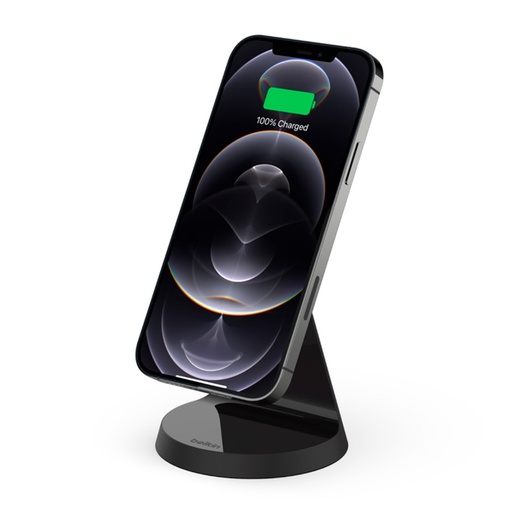 [WIB003btBK] Cargador Inalámbrico Belkin Fast Charge con Carga Oficial MagSafe 7.5W Negro