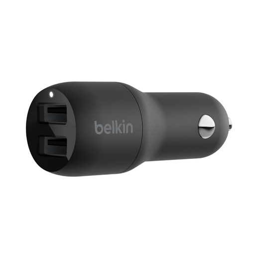 [CCB001BTBK] Cargador Para Carro Belkin BoostCharge Dual USB-A 24W Negro