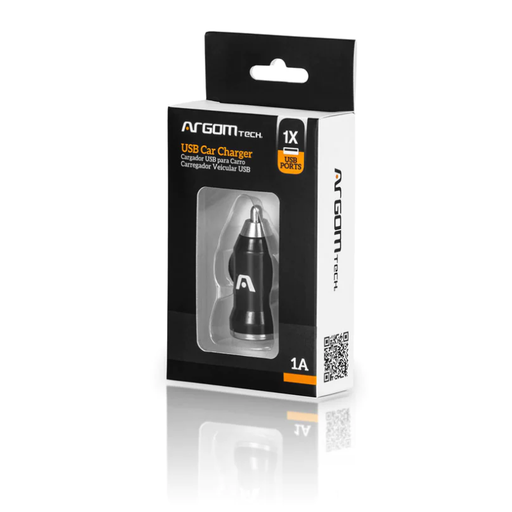 [ARG-AC-0101] Cargador para Carro Argom Charger 1A USB 2.0