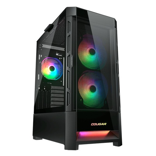 [385ZD10.0001] Case Gaming Cougar Duoface RGB Media Torre Vidrio Templado E-ATX Negro (Sin Fuente)