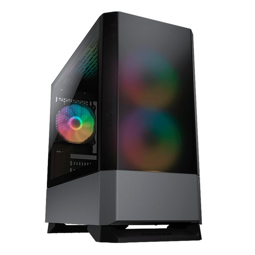 [385JM80.0004] Case Gaming Cougar MG140 RGB Gris Vidrio Templado Mini Torre Micro-ATX (Sin Fuente)