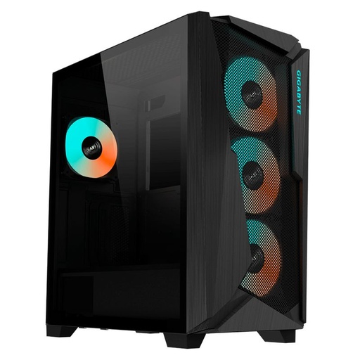 [GB-C301G] Case Gaming Gigabyte C301 GLASS Media Torre Vidrio Templado ATX Negro (Sin Fuente)