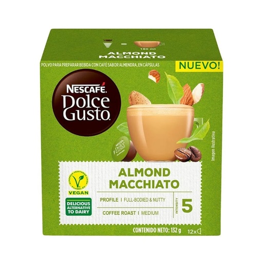 [12451507] Cápsulas Nescafé Dolce Gusto Almond Macchiato