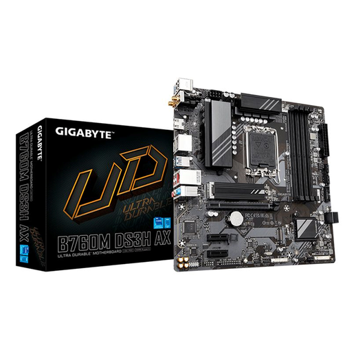 [B760M DS3H AX] Motherboard Gigabyte B760M DS3H AX LGA1700 13th & 12th Gen 4xDDR5 Micro ATX