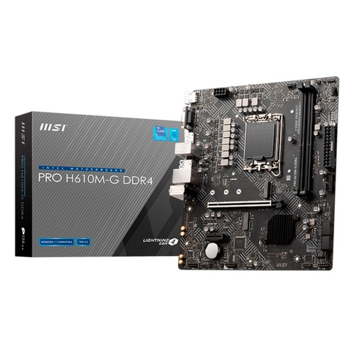 [PRO H610M-G DDR4] Motherboard MSI PRO H610M-G Socket LGA 1700 12th Gen 2xDDR4 Micro-ATX