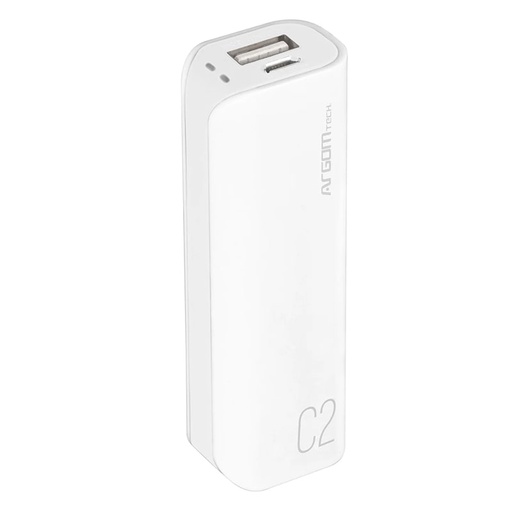[ARG-PB-1130WT] Powerbank Argom 2500mAh C2 USB Blanco