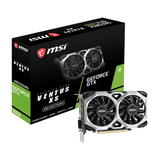 [824142181447] Tarjeta de Vídeo 4GB GDDR5 MSI GeForce GTX 1650 Ventus XS 4G OC DVI-D HDMI DP PCIe 3.0