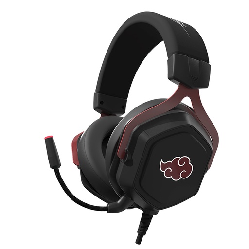 [NA-HS-1004] Audífonos Gaming Tipo Headset CheckPoint Naruto HX-200 RGB USB con Micrófono Edición Akatsuki