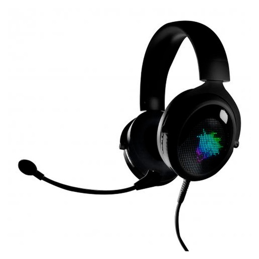 [7404008500068] Audífonos tipo Headset Pilas T-KUN RGB Gaming USB y 3.5mm con Micrófono Negro