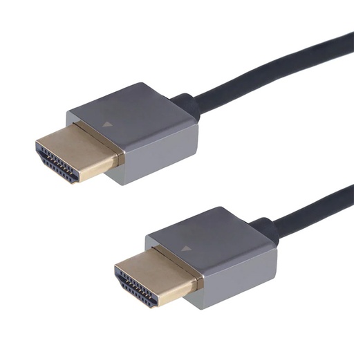 [ARG-CB-1900] Cable HDMI Argom ARG-CB-1900 Slim 1.8 Metros Gris/Negro