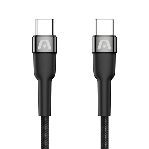 [ARG-CB-0049BK] Cable USB-C a USB-C Argom ARG-CB-0049BK 1.8 Metros Trenzado Negro