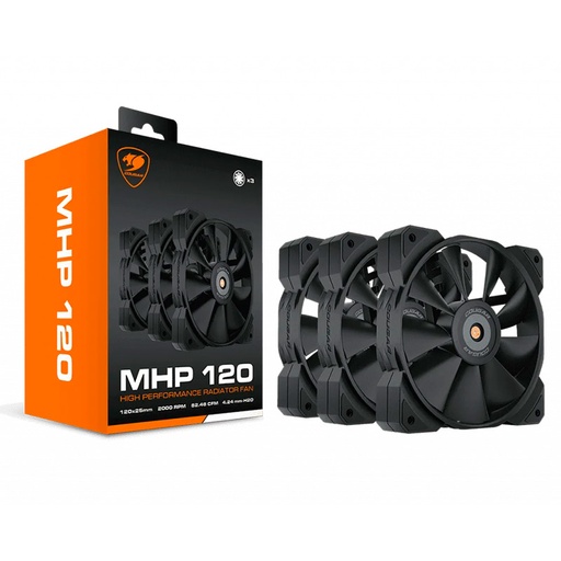 [CF-MHP12HB3] Kit de 3 Ventiladores Cougar MHP 120mm Negro