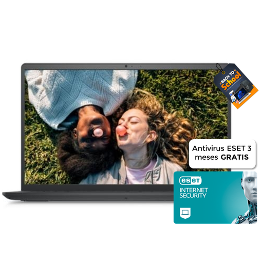 [H85HT] Laptop Dell Inspiron 3520 15.6" i3-1115G4  8GB RAM  512GB SSD Negro W11 Home Teclado en Ingles + Antivirus ESET 3 meses *digital* GRATIS