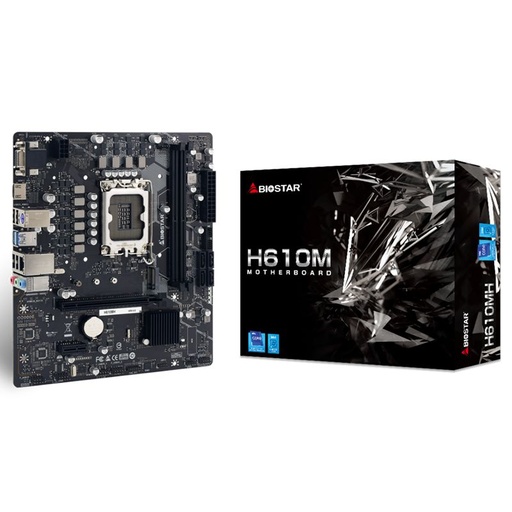 [H610MH] Motherboard Biostar H610MH LGA1700 14th, 13th y 12th Gen 2xDDR4 Micro-ATX