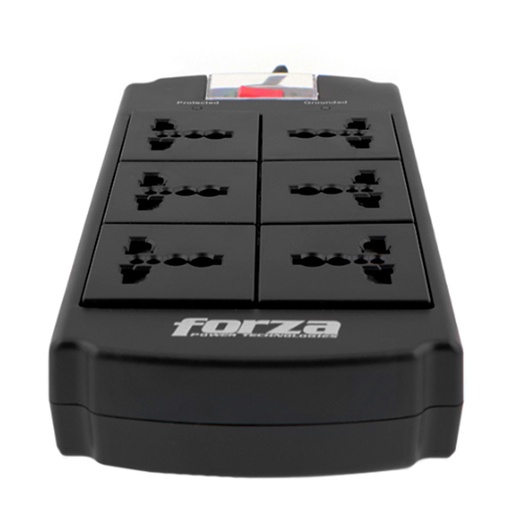 [FSP-06MN] Protector de Sobretensión Forza FSP-06MN 1800W 6 Entradas