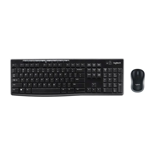 [920-004536] Teclado y Mouse Inalámbrico Logitech MK270 Negro Ingles