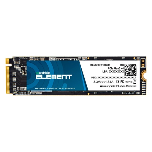 [MKNSSDEV1TB-D8] Unidad SSD M.2 2280 1TB Mushkin NVMe PCIe 2000 MB/s