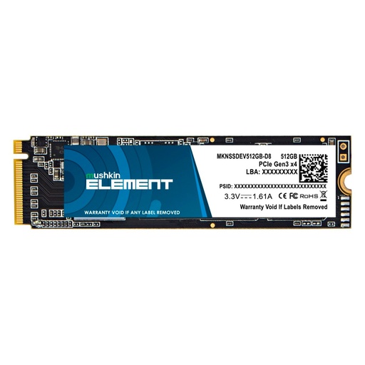 [MKNSSDEV512GB-D8] Unidad SSD M.2 2280 512GB Mushkin NVMe PCIe 2000 MB/s