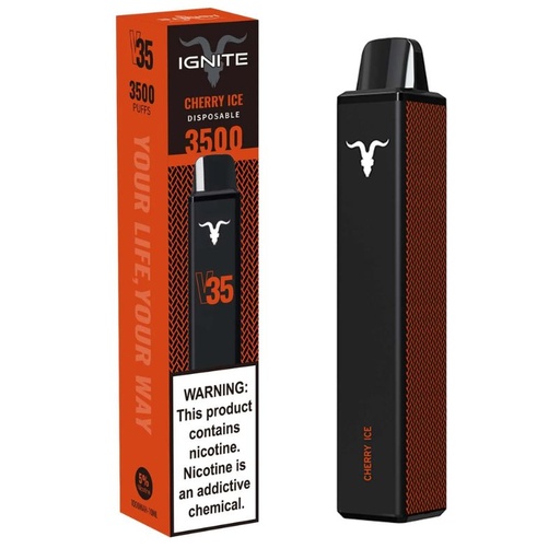 [810105507362] Vape Electrónico Ignite V35 3500 Puffs Nic 5g Cherry Ice