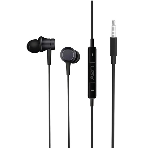 [AO-EP-1001] Audífonos AON 3.5mm In-ear Boom Buds Negro