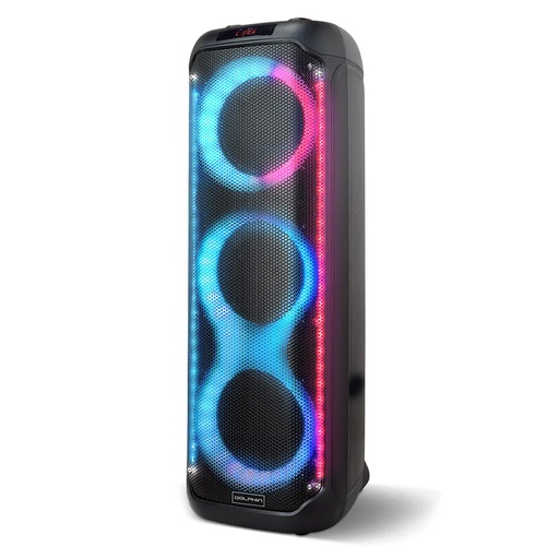 [KP-380] Bocina Dolphin KP-380 Karaoke Speaker Triple 8" Bluetooth 3800W Negro