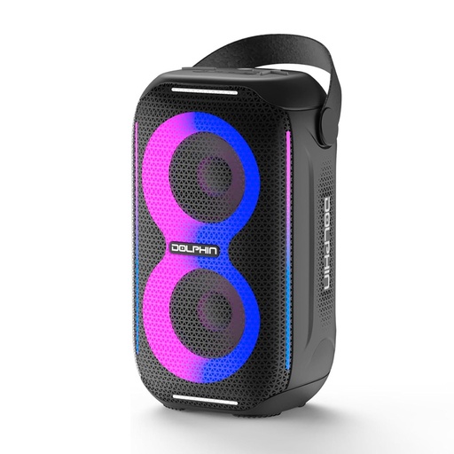 [S20-Black] Bocina Dolphin S20 Waterproof Portable Bluetooth 20W Negro