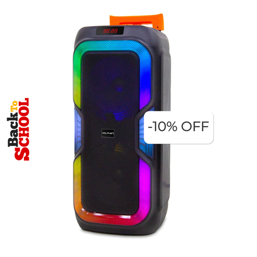 [SP-1060RBT] Bocina Dolphin SP-1060RBT Party Speaker Dual 10" Bluetooth 3100W Negro