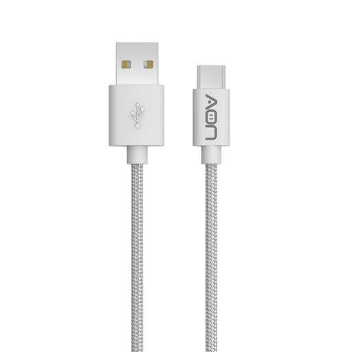 [AO-CB-4001] Cable USB a USB-C AON AO-CB-4001 3.5 Metros Trenzado Blanco