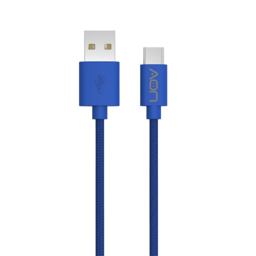[AO-CB-4003] Cable USB a USB-C AON AO-CB-4003 3.5 Metros Trenzado Azul