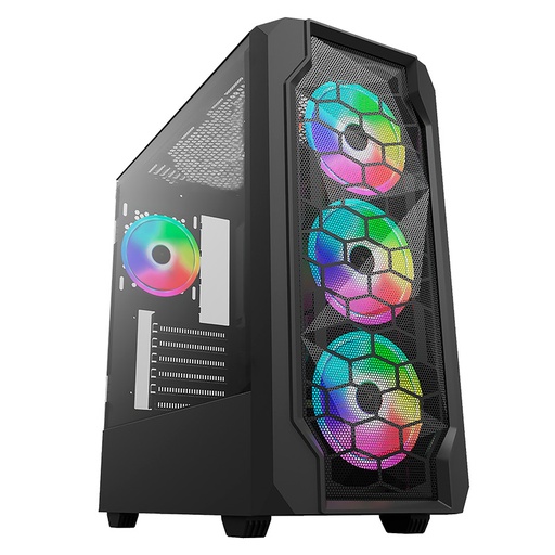 [CP-CA-1011] Case Gaming CheckPoint Spectre 300 ARGB Media Torre Vidrio Templado ATX Negro (Sin Fuente)