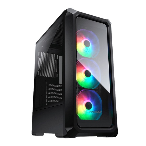 [385CC50.0003] Case Gaming Cougar Archon 2 RGB Media Torre Vidrio Templado ATX Negro (Sin Fuente)