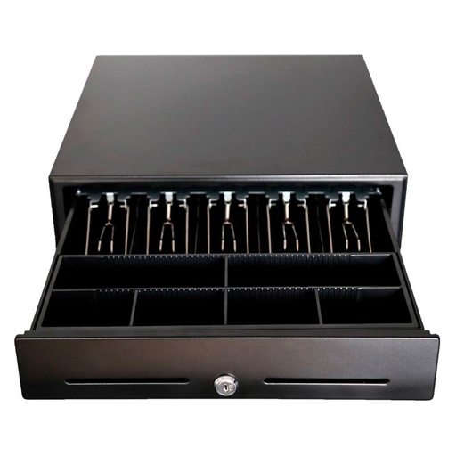 [AO-CD-1003] Cash Drawer AON CDK-58 para Billetes y Monedas Negro